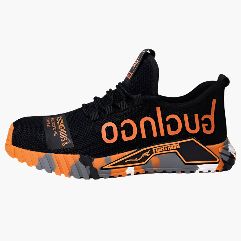 Men's Lightweight Safety Work Sneakers with Steel Toe – Athletic Comfort & Slip-Resistant Protection