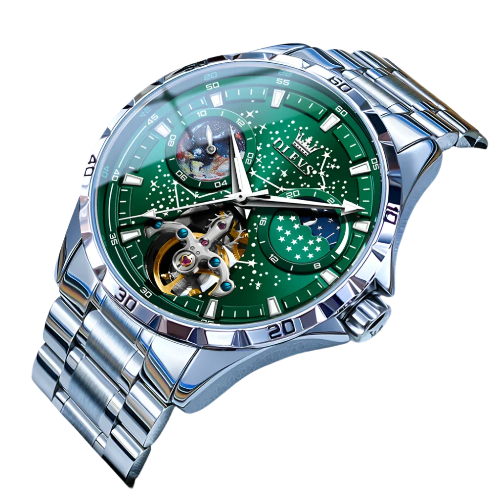 Steven – Automatic Waterproof Moon Phase Watch