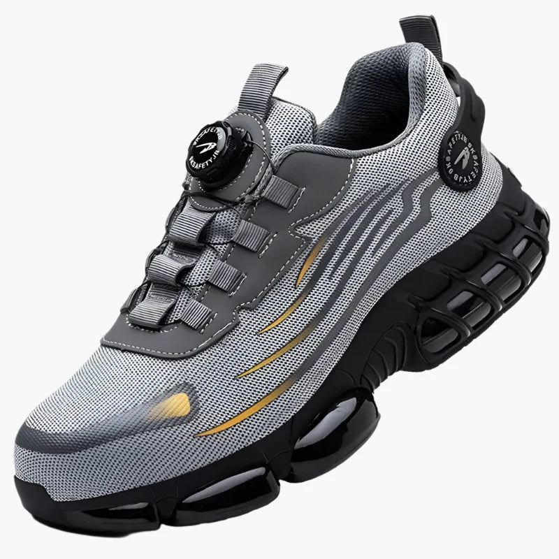 Men's Ergonomic Walking Sneakers with Arch Support and Extra Wide Toe for Comfort and Safety