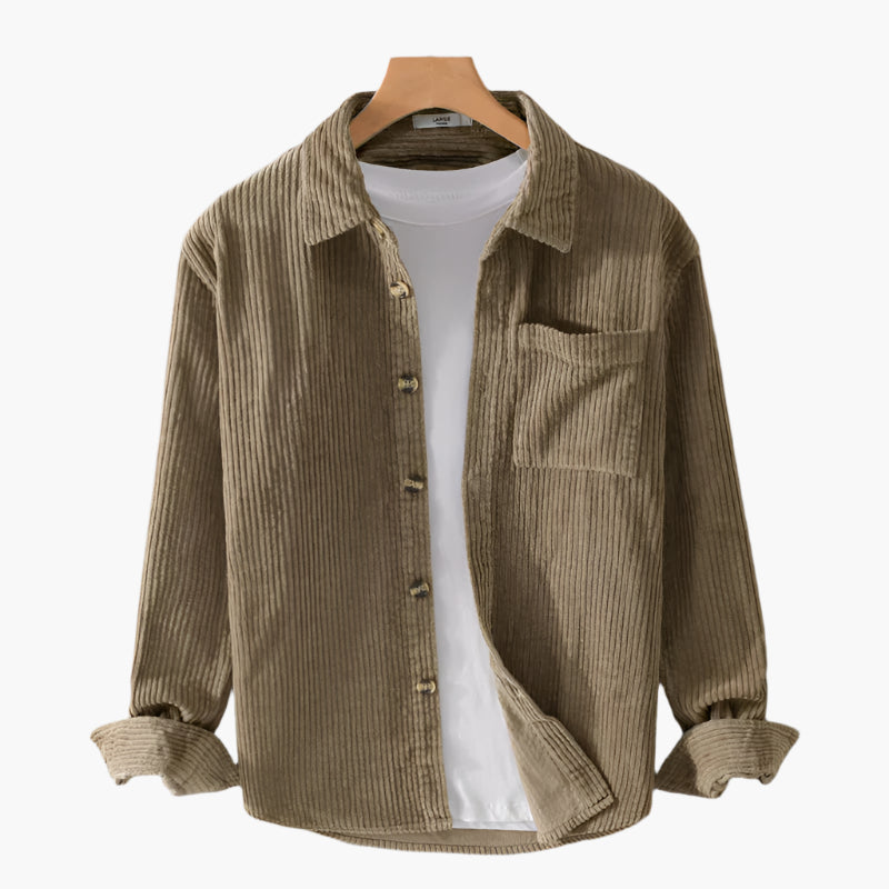 Men's Casual Corduroy Shirt – Relaxed Fit, Everyday Style, Versatile Layer