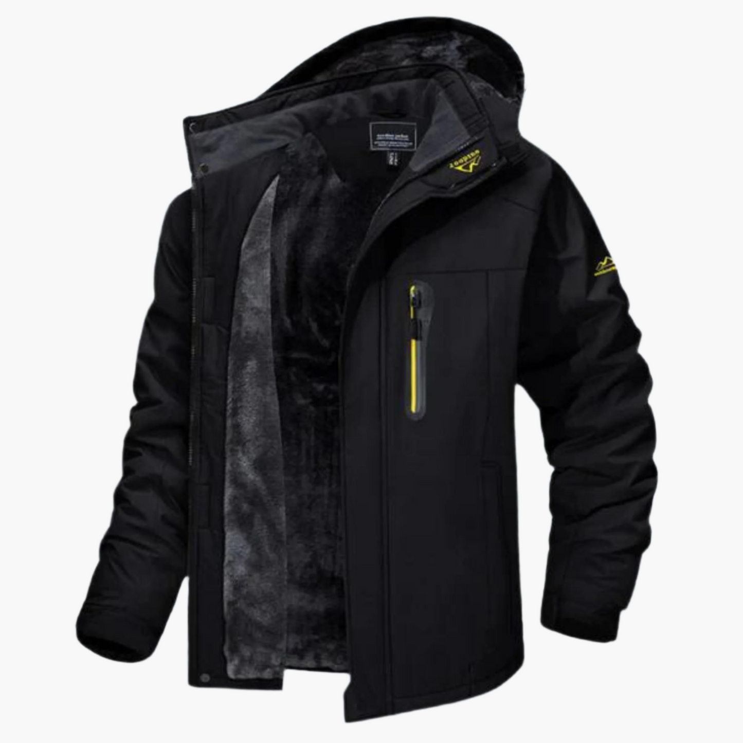 Men's Outdoor Winter Jacket Warm Insulated Hooded Parka for Cold Weather