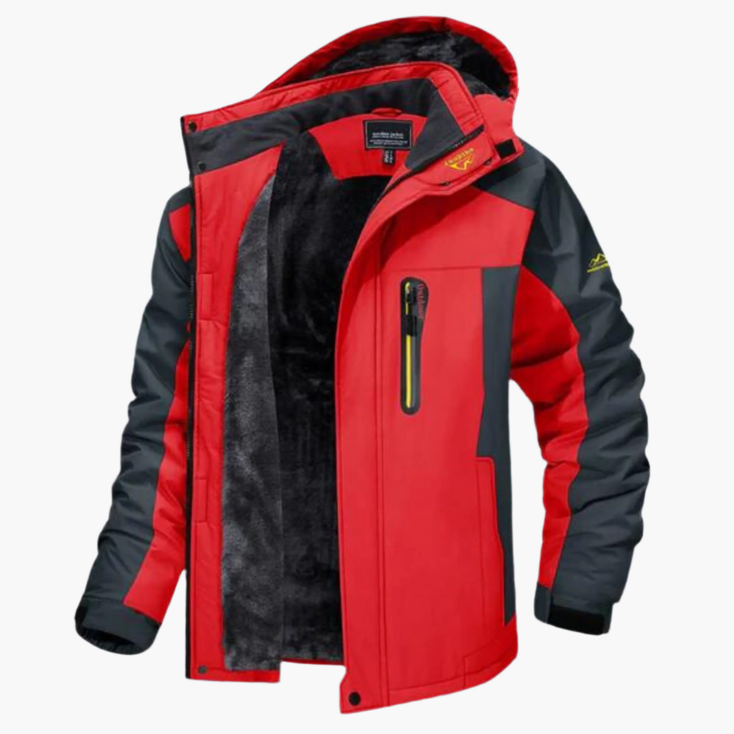 Men's Outdoor Winter Jacket Warm Insulated Hooded Parka for Cold Weather