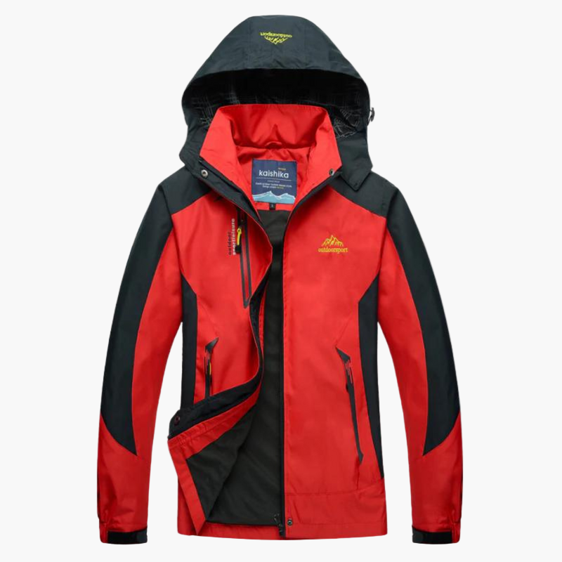 Women's Outdoor Waterproof Windbreaker Hiking Jacket – Lightweight Hooded Shell for Outdoor Activities