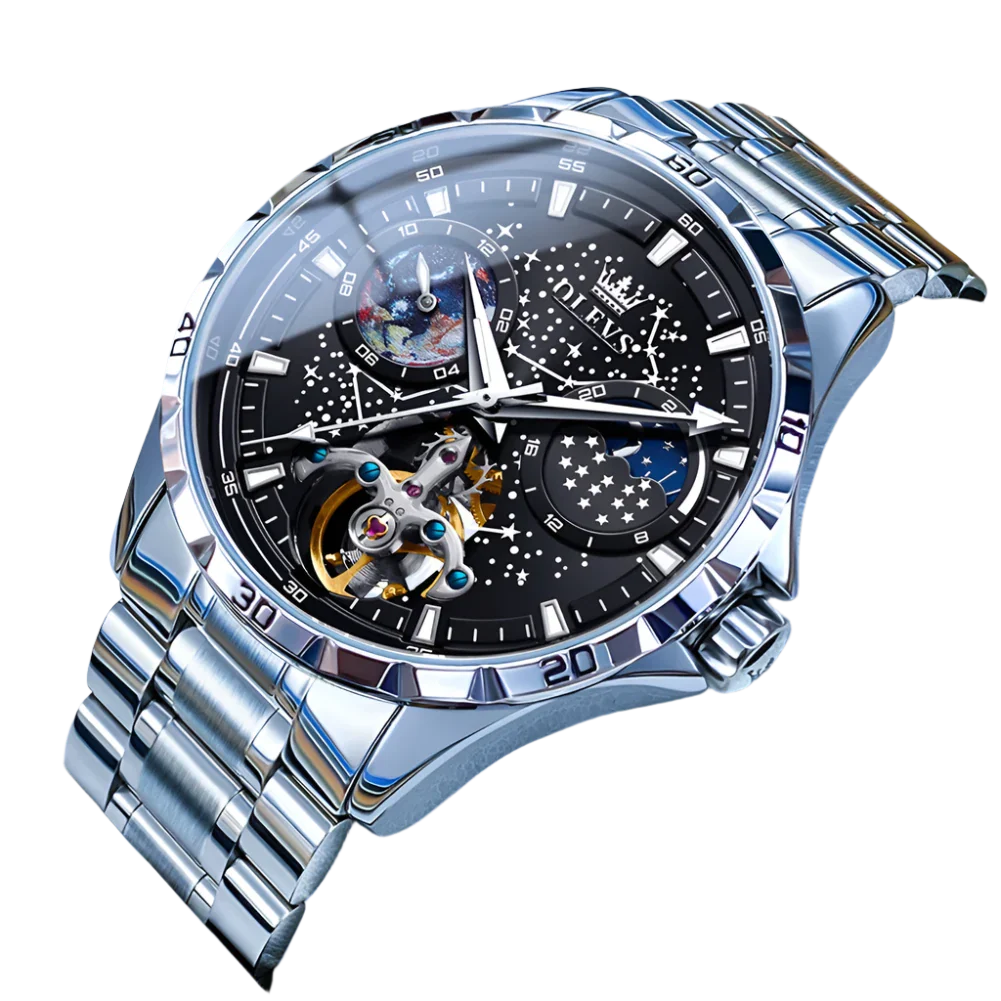 Steven – Automatic Waterproof Moon Phase Watch
