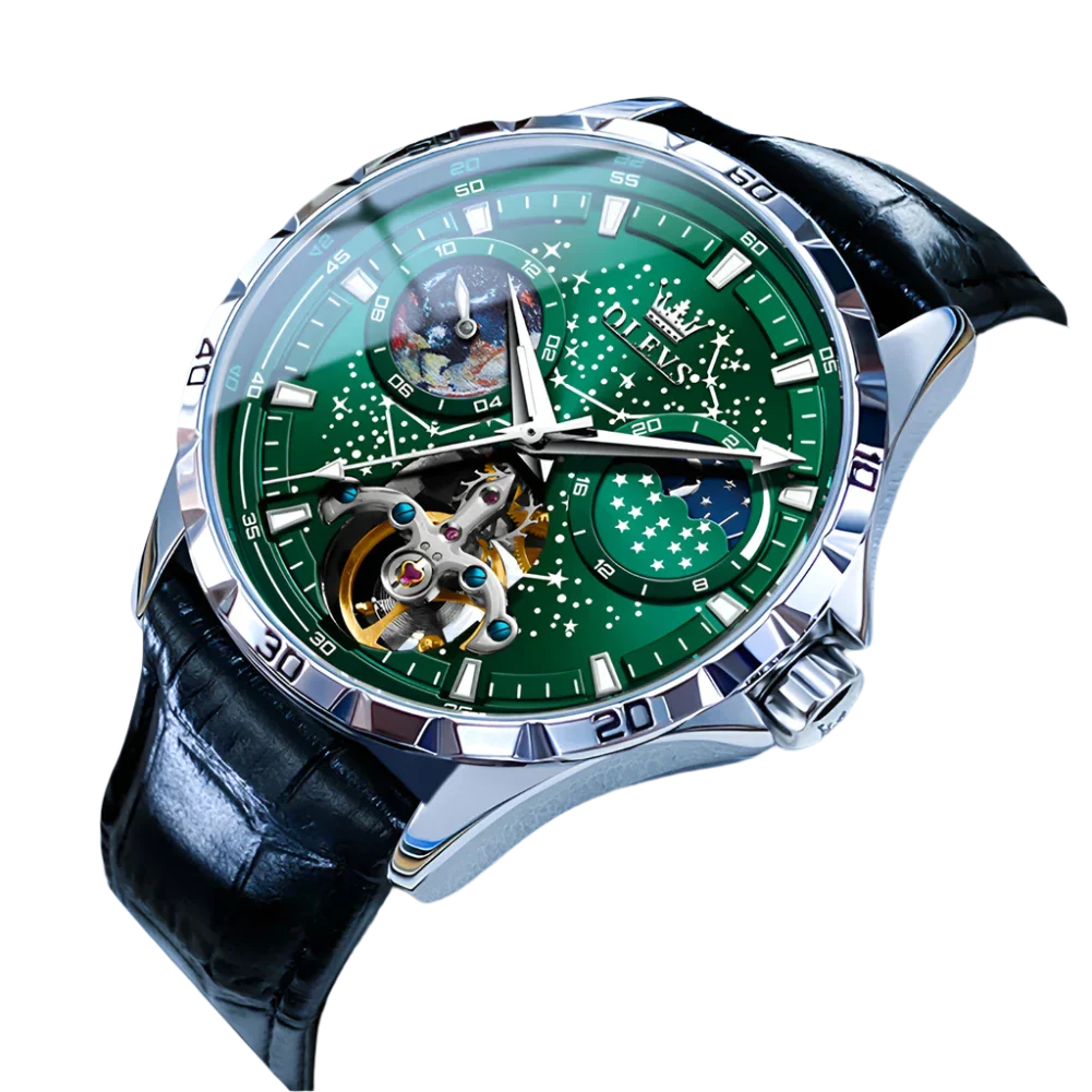 Steven – Automatic Waterproof Moon Phase Watch