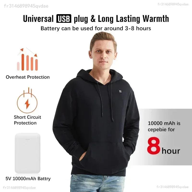 Gavin – Men's USB Heated Winter Hoodie