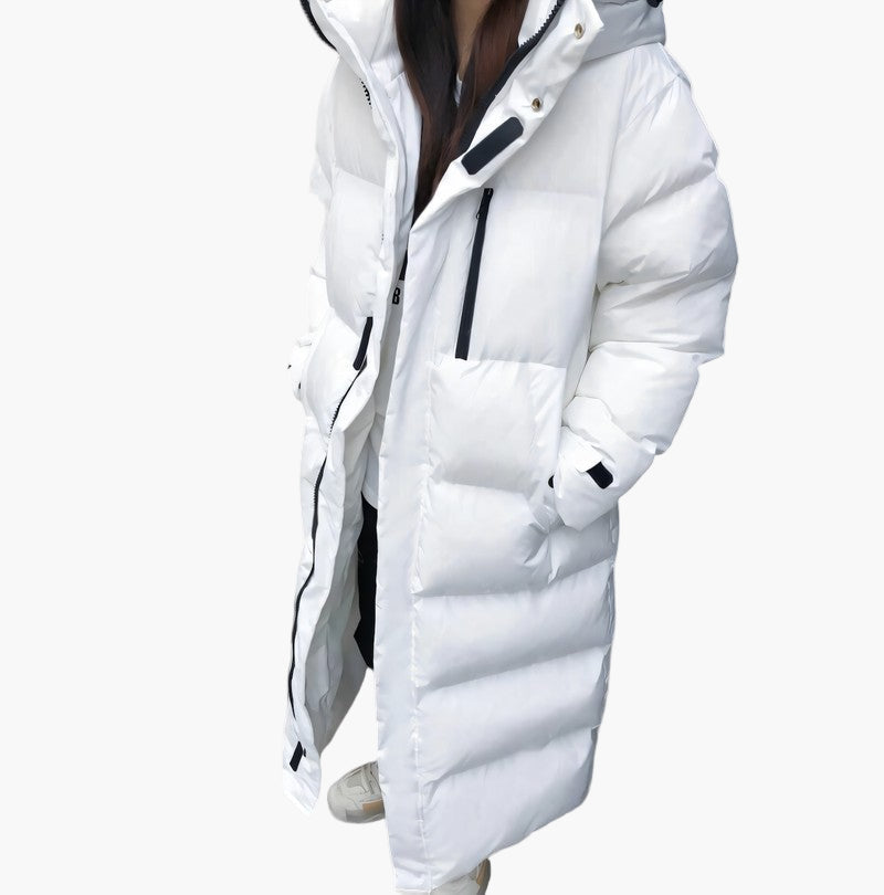 Women's Long Waterproof Puffer Parka Winter Jacket - Warm Insulated Hooded Coat