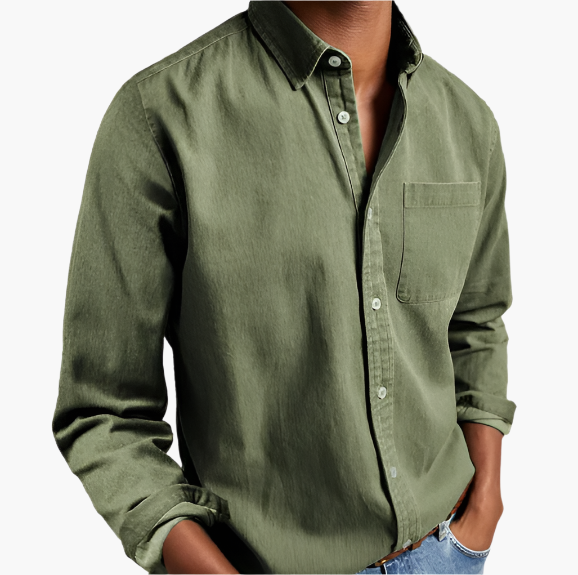 Men's Classic Casual Denim Shirt | Button-Down Everyday Style