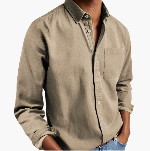 Men's Classic Casual Denim Shirt | Button-Down Everyday Style