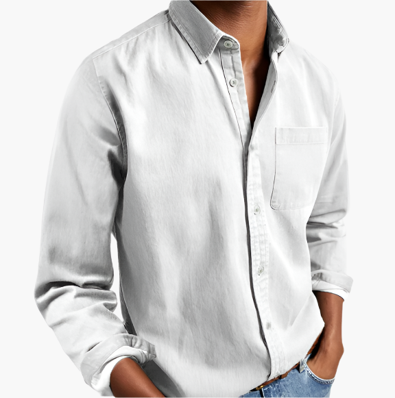 Men's Classic Casual Denim Shirt | Button-Down Everyday Style