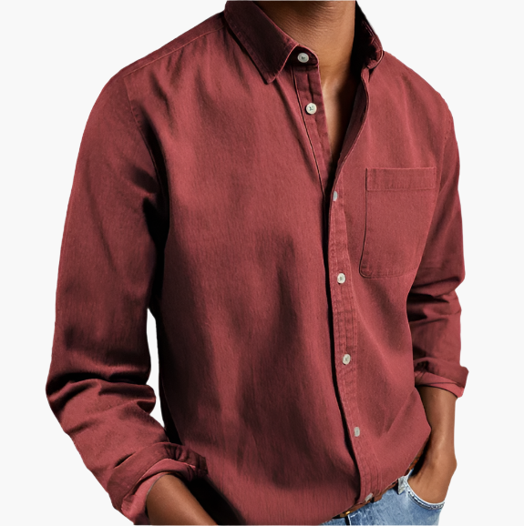 Men's Classic Casual Denim Shirt | Button-Down Everyday Style