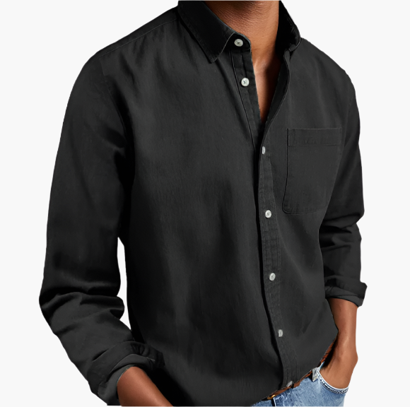 Men's Classic Casual Denim Shirt | Button-Down Everyday Style