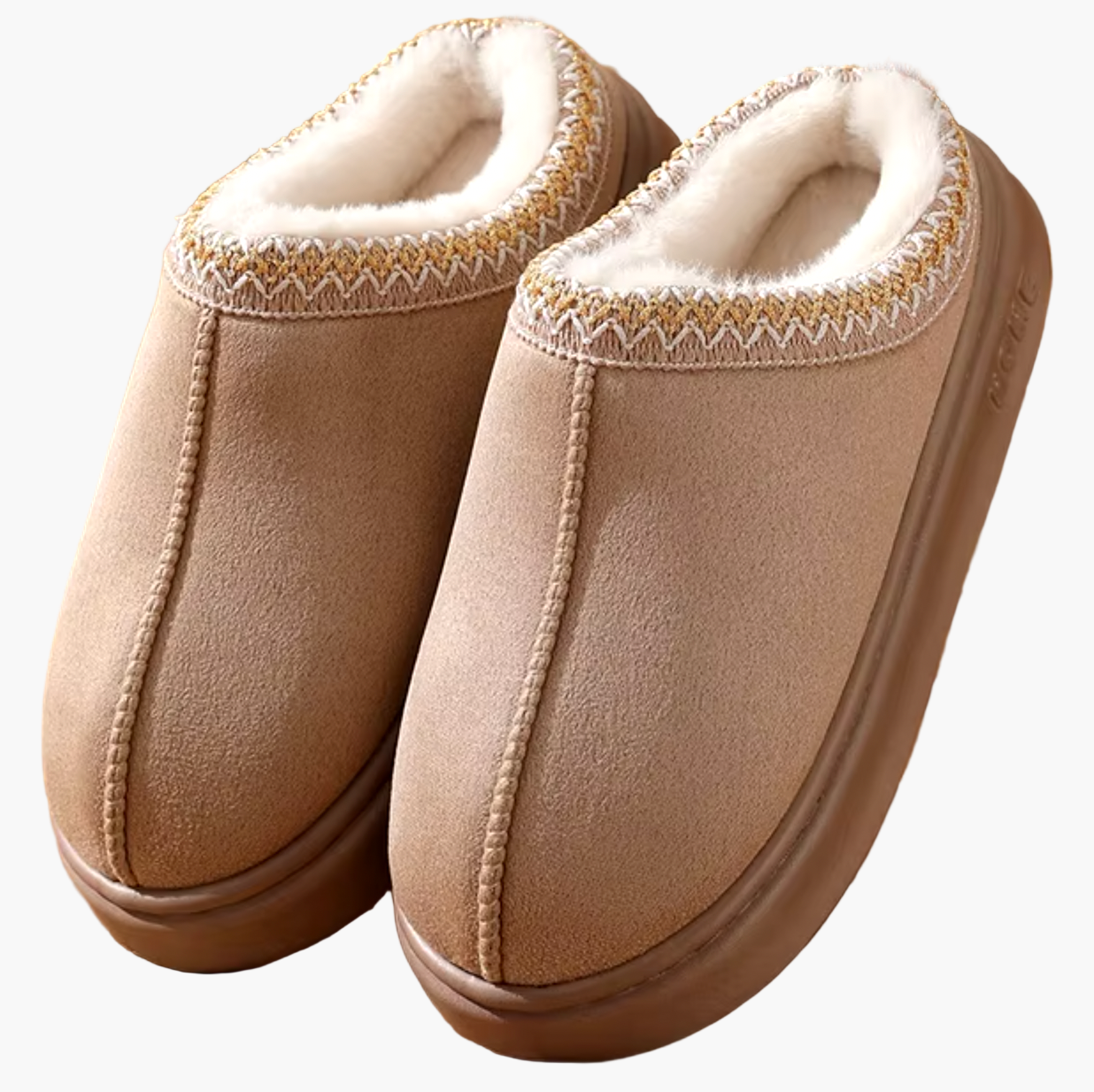 Men's Cozy Indoor Outdoor House Slippers Slip-On Warm Plush Lined