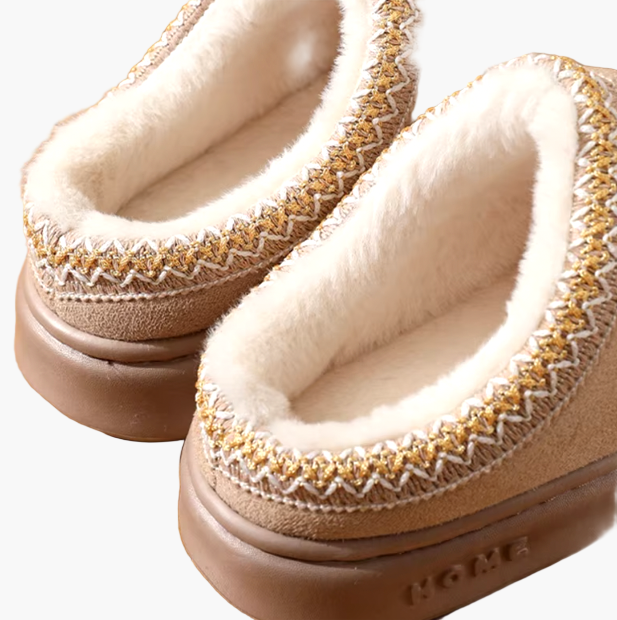 Men's Cozy Indoor Outdoor House Slippers Slip-On Warm Plush Lined