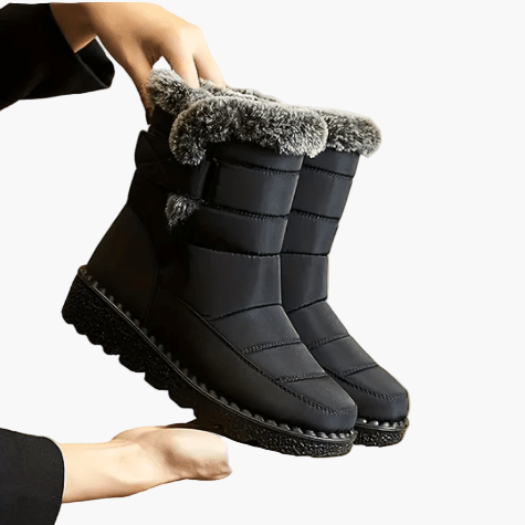Women's Waterproof Winter Boots with Non-Slip Sole and Faux Fur Lining – Stylish Everyday Snow Boots
