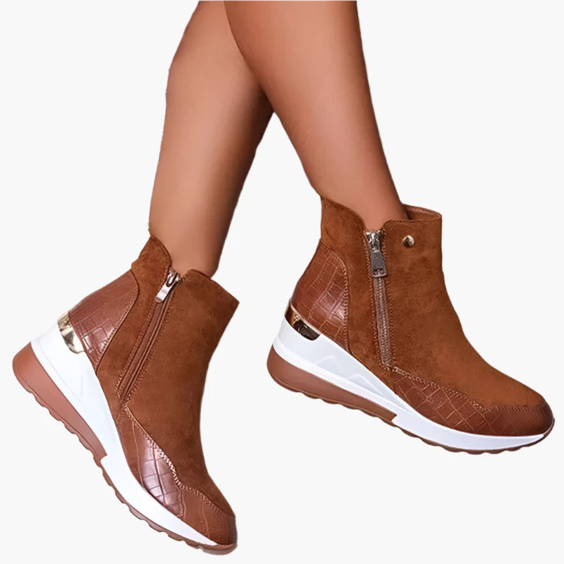 Women's Orthopaedic Winter Wedge Ankle Boots for Comfort and Everyday Style