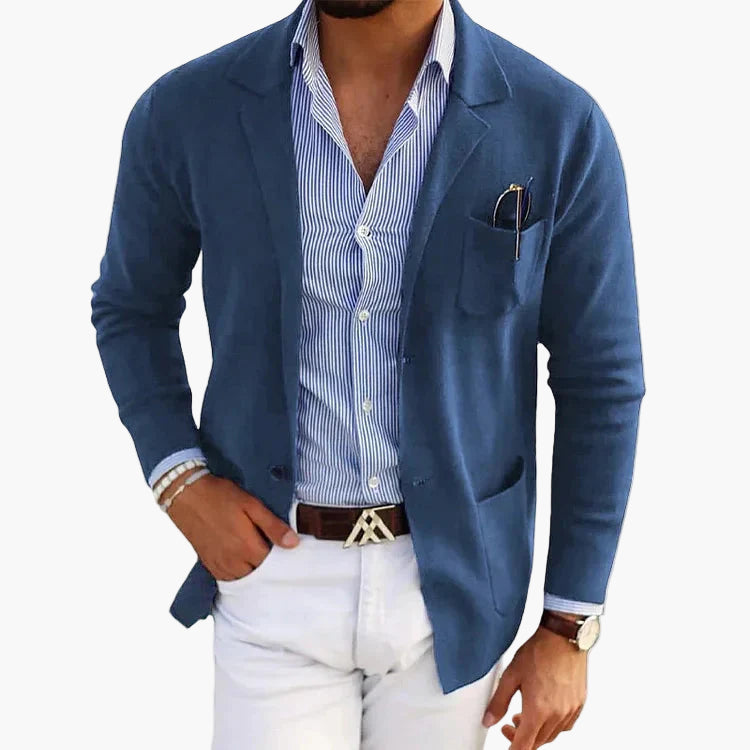 Men's Classic Business Casual Blazer – Old Money Style Tailored Jacket for Office and Smart Outings