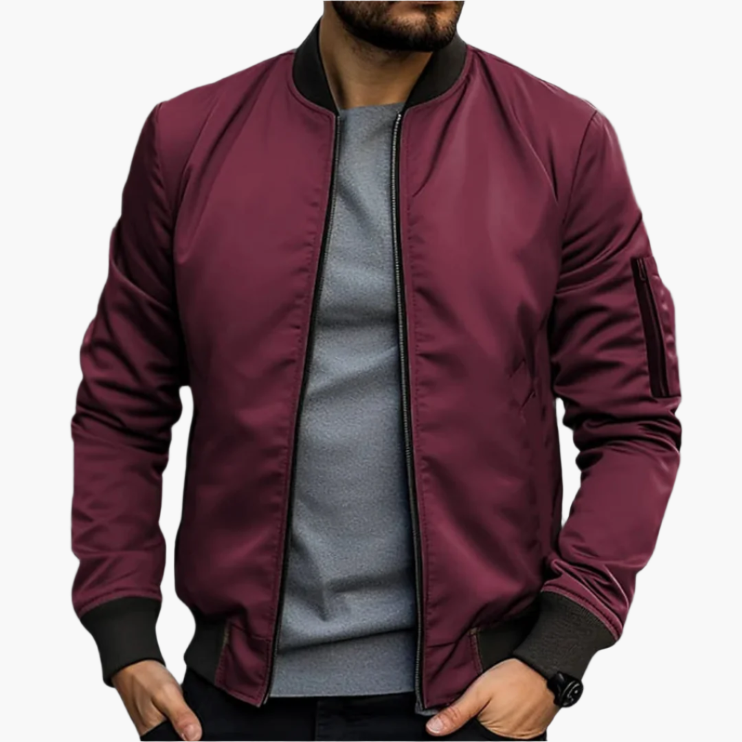 Men's Transitional Bomber Jacket – Lightweight Casual Style for Everyday Wear