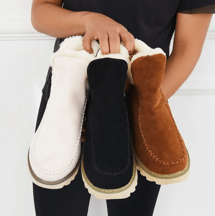 Women's Winter Snow Boots Cozy Slip-On with Non-Slip Sole for Cold Weather Comfort