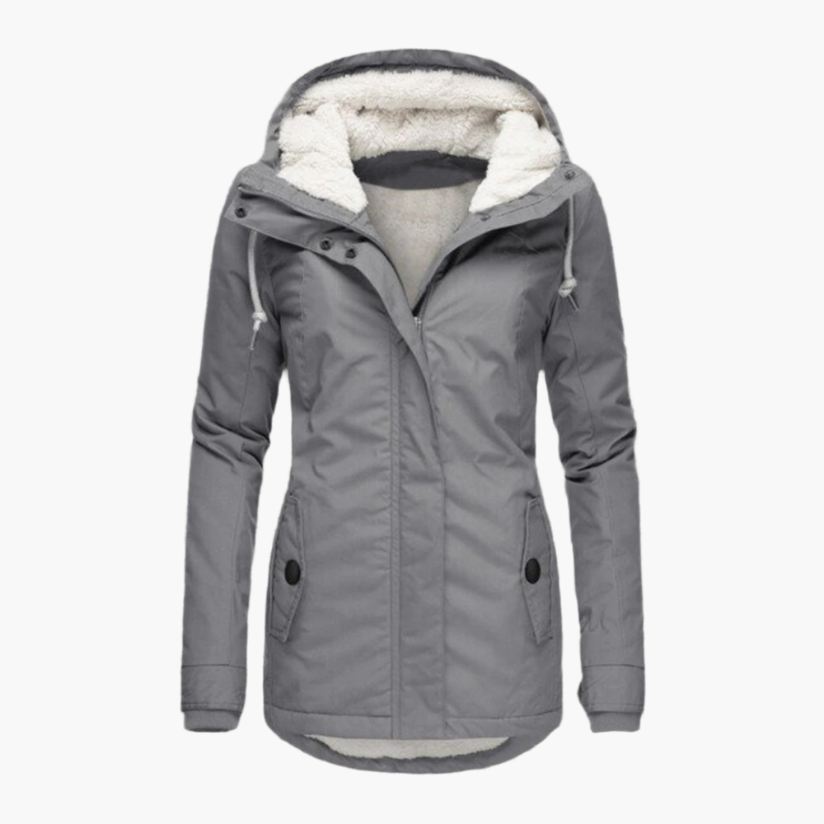 Women's Winter Sherpa Hoodie Jacket – Stylish and Cozy Warmth for Cold Weather