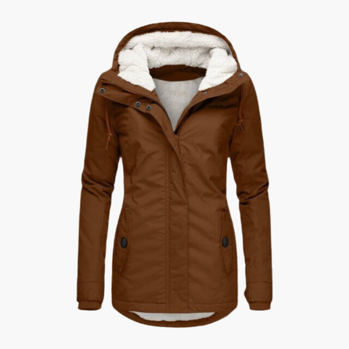 Women's Winter Sherpa Hoodie Jacket – Stylish and Cozy Warmth for Cold Weather