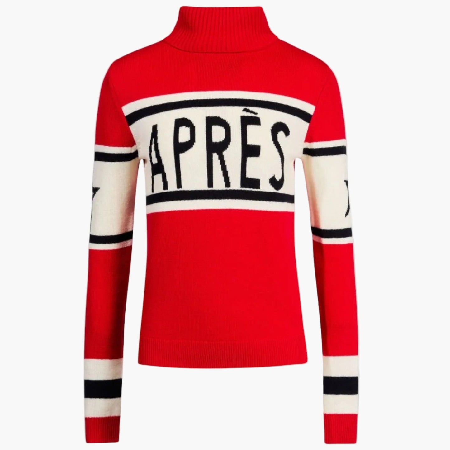 Women's Après-Ski Turtleneck Sweater - Winter Sports Style Pullover