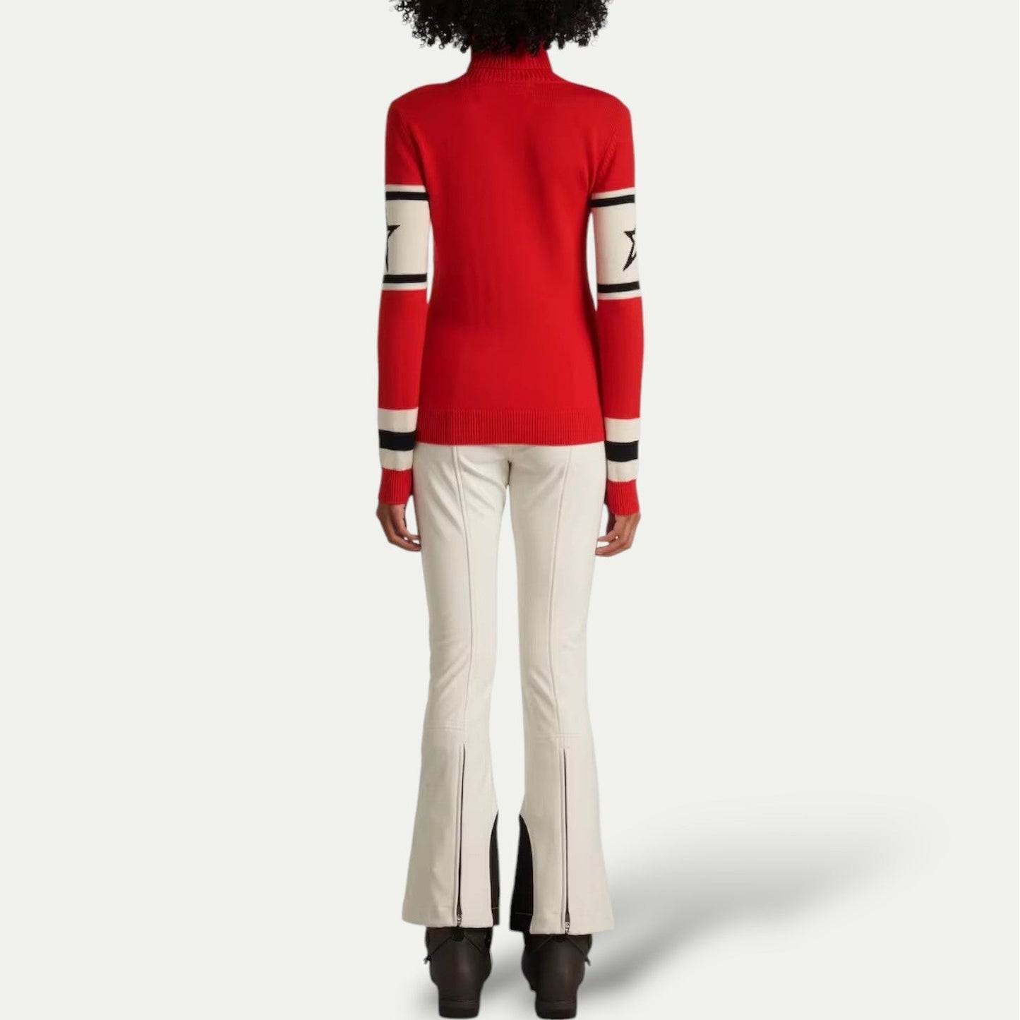 Women's Après-Ski Turtleneck Sweater - Winter Sports Style Pullover