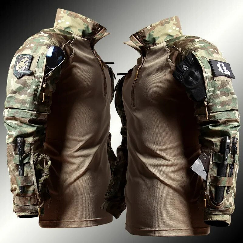 Men's Tactical Combat Suit Set – Military Style Uniform for Outdoor and Utility Use