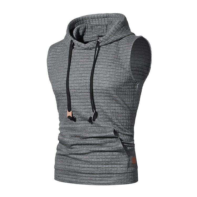 Jeffrey – Men's Sleeveless Knitted Hoodie