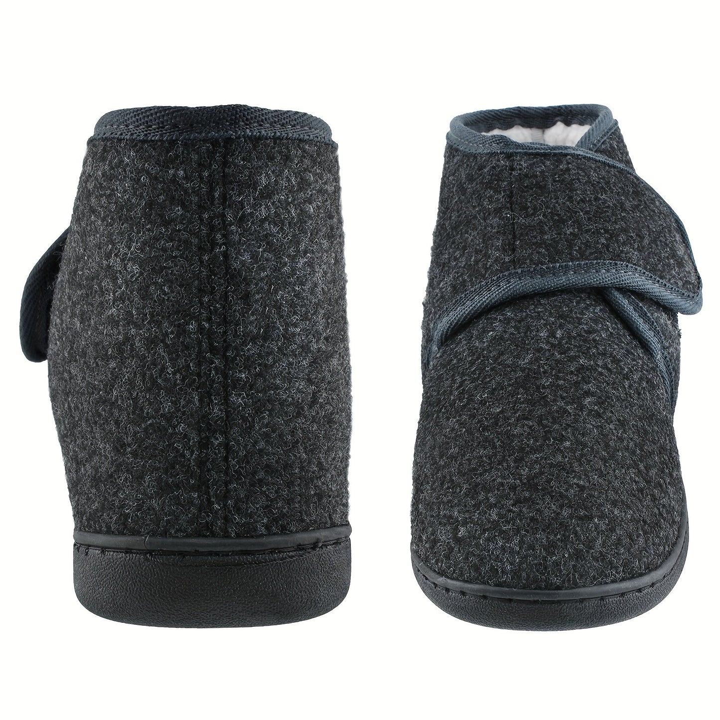 Men's High-Top Comfort Slippers with Adjustable Strap for Everyday Wear