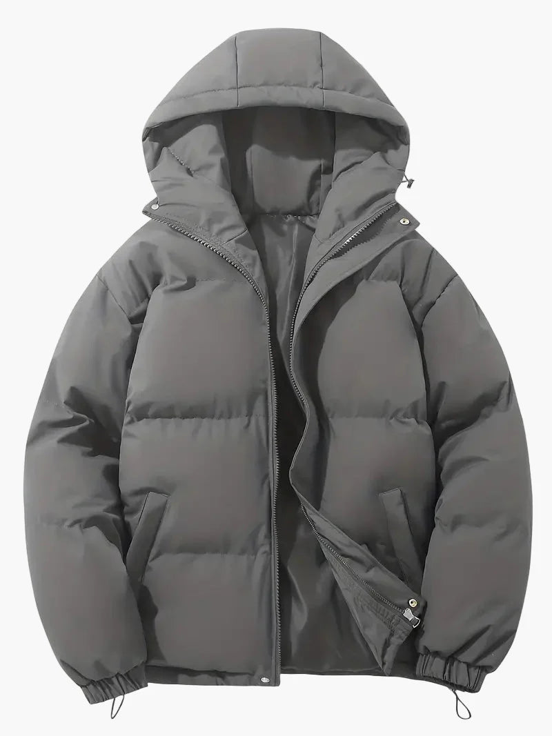Men's Classic Winter Puffer Jacket with Hood – Warm Insulated Everyday Outerwear