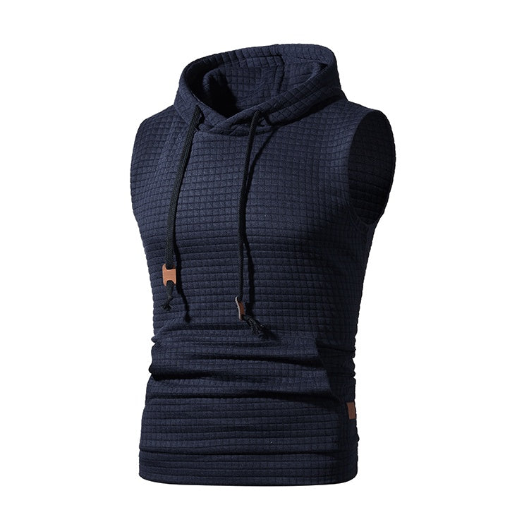 Jeffrey – Men's Sleeveless Knitted Hoodie