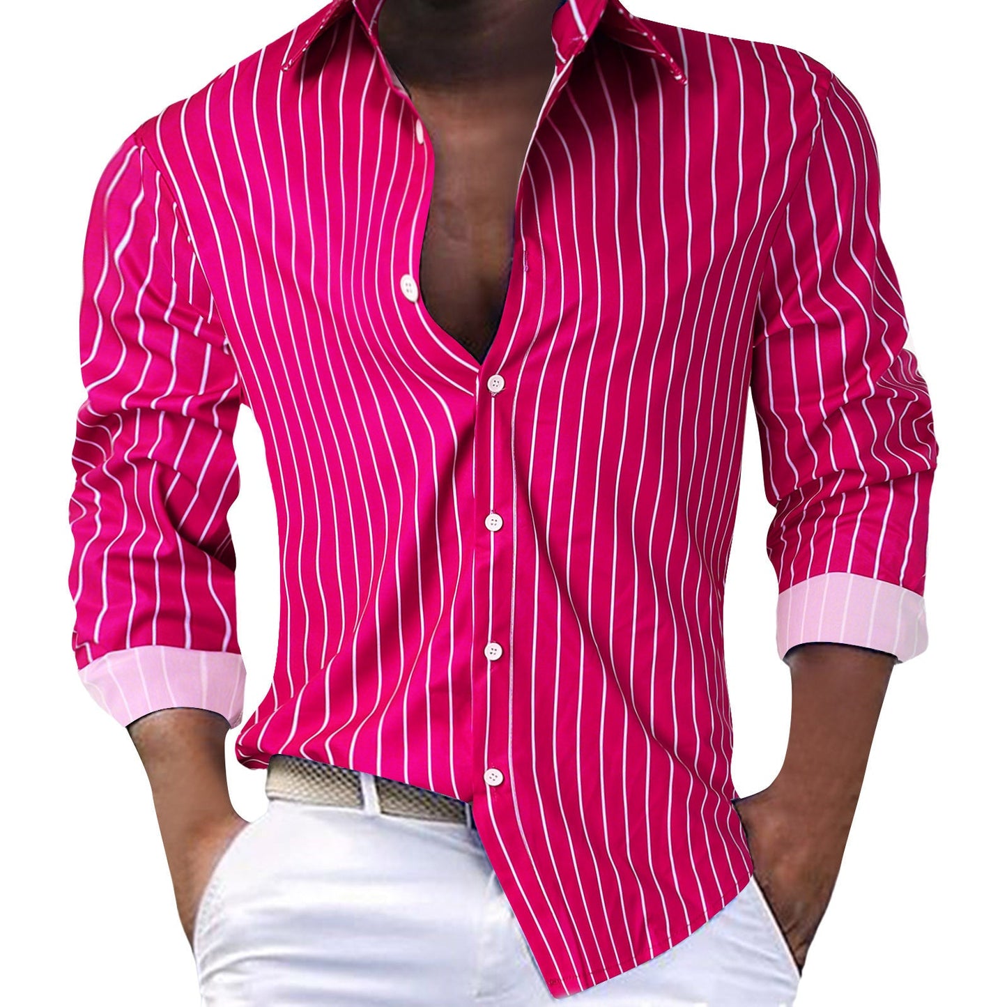 Glenn – Striped Long Sleeve Cardigan