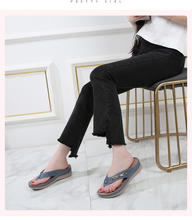 Lucy – Bohemian Sponge Cake Beach Slippers