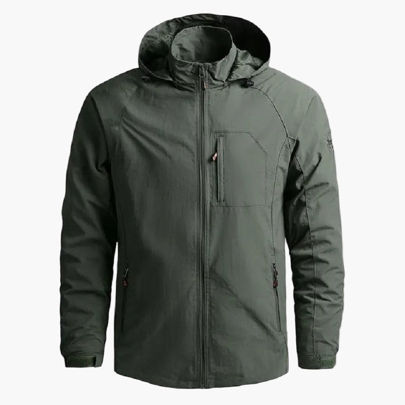 Men's Lightweight Cargo Outdoor Jacket – Casual Waterproof Style for All-Season Versatility