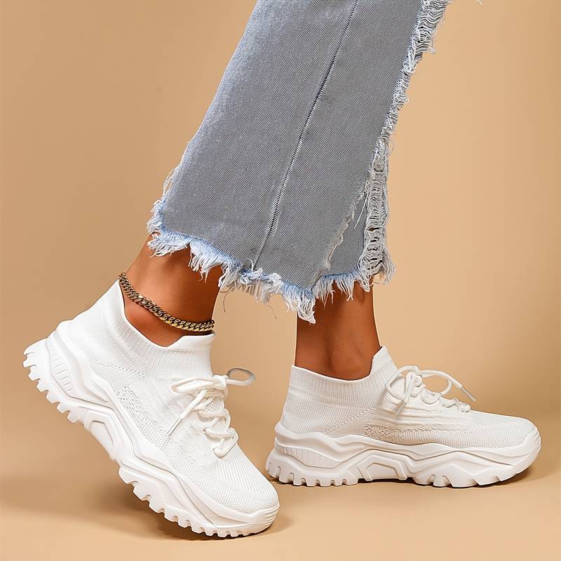 Women's Orthopedic Chunky Sole Sneakers for All-Day Comfort and Pain Relief