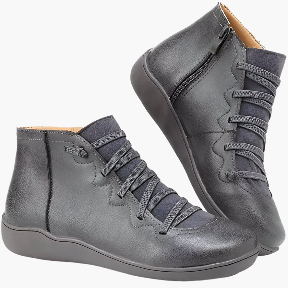 Women's Orthopedic Slip-On Ankle Boots for Everyday Comfort and Style