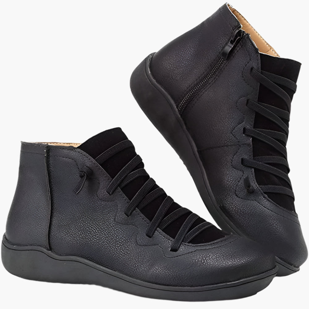 Women's Orthopedic Slip-On Ankle Boots for Everyday Comfort and Style