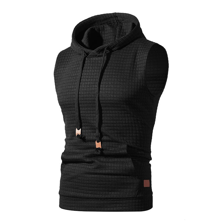 Jeffrey – Men's Sleeveless Knitted Hoodie