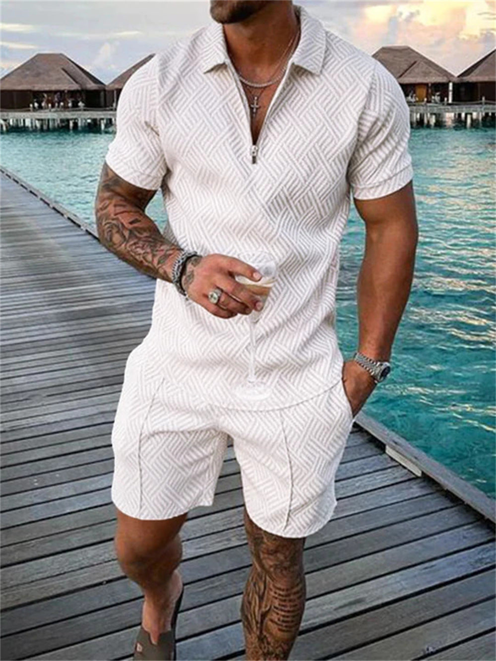 Laurence – Casual Men's Summer Short Sleeve Suit