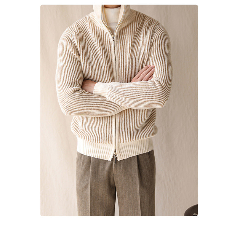 Christopher – Retro Art Style Men's Cardigan