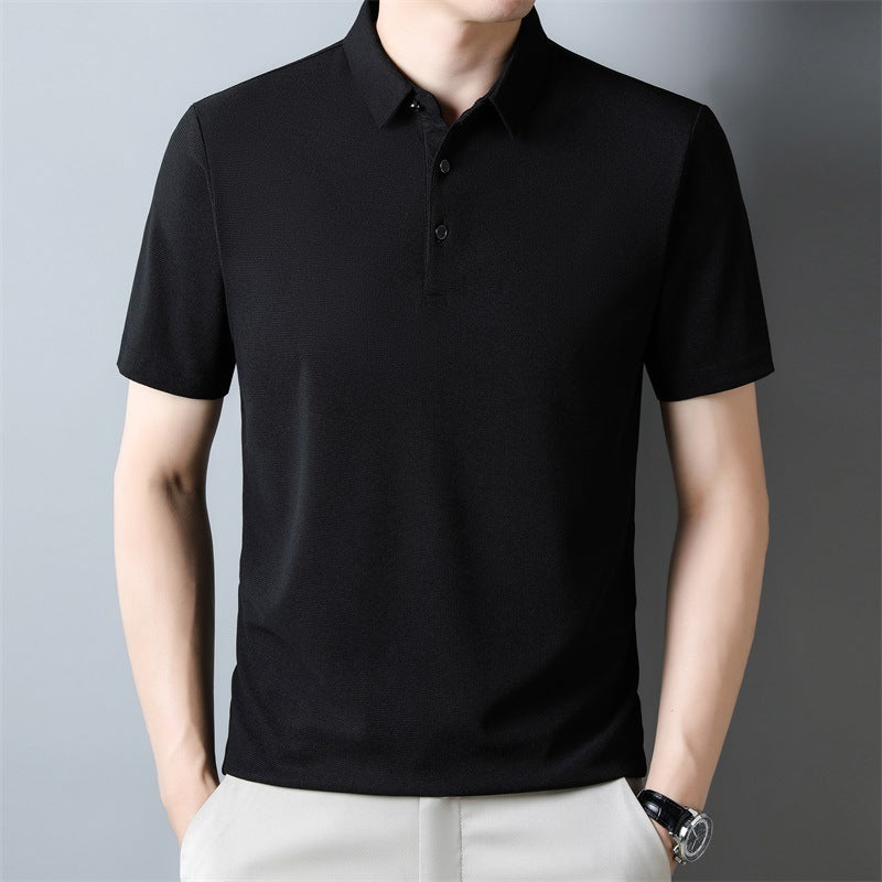 Jonathan – Summer Solid Color Waffle Short-sleeved T-shirt