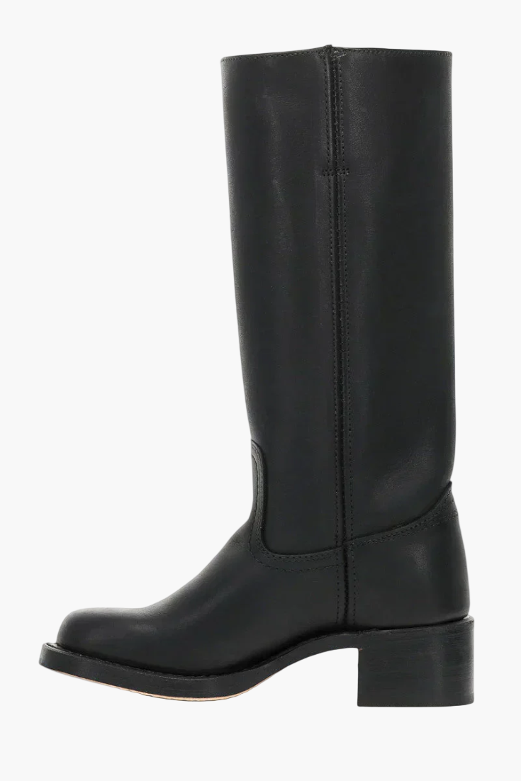 Women's Classic Knee-High Fashion Boots – Stylish Everyday Block Heel Footwear