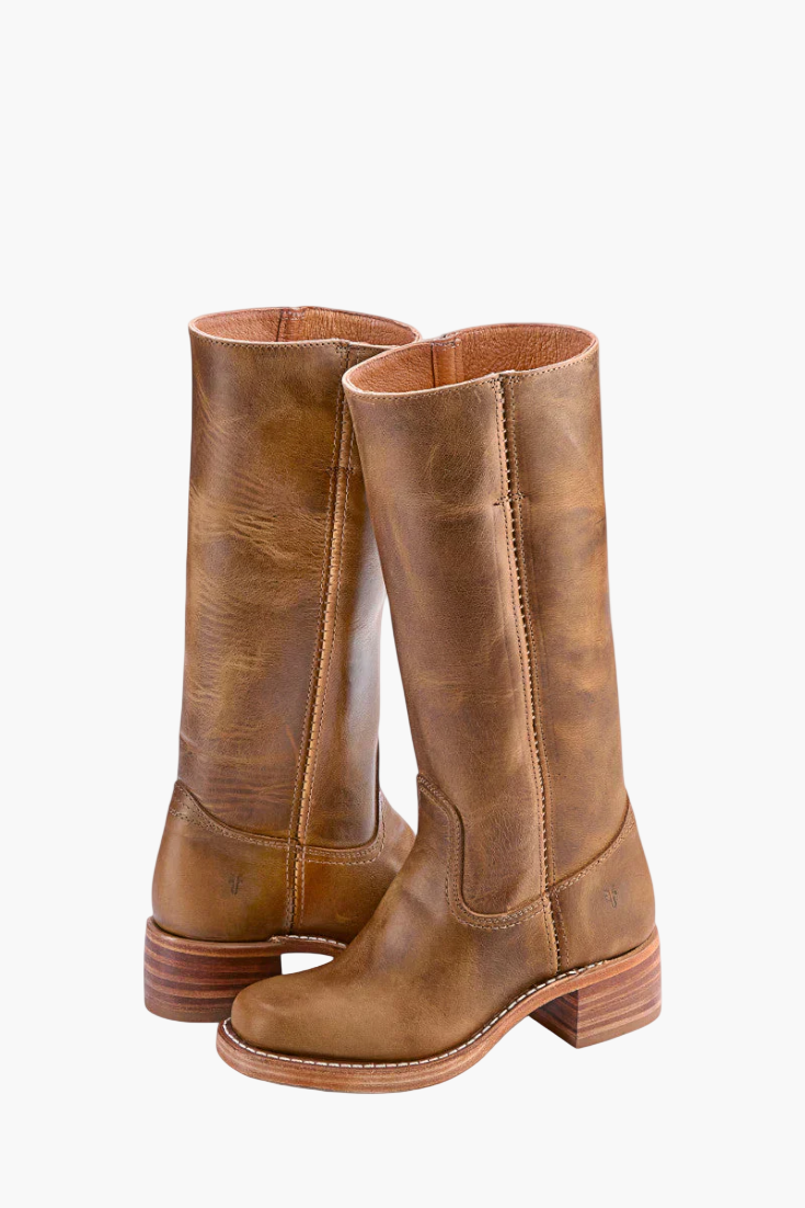 Women's Classic Knee-High Fashion Boots – Stylish Everyday Block Heel Footwear