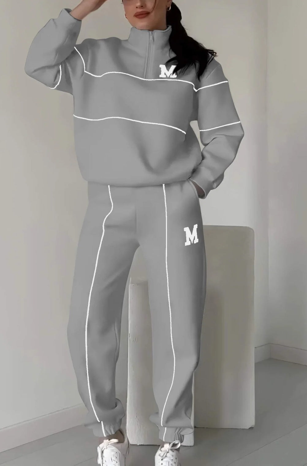 Sophia – Women's 2 Piece Lounge Hoodie Pullover Sweatsuit Set