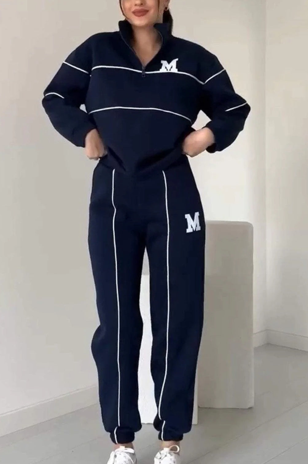 Sophia – Women's 2 Piece Lounge Hoodie Pullover Sweatsuit Set