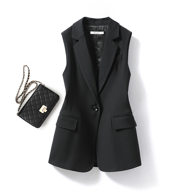 Hayley – Black Suit Women's Coat Outerwear Vest