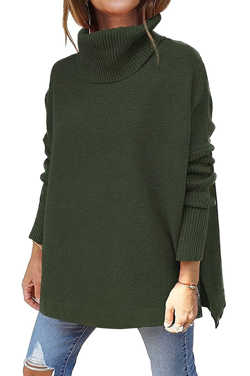 Karen – Hem Tunic Pullover Sweater Knit Top