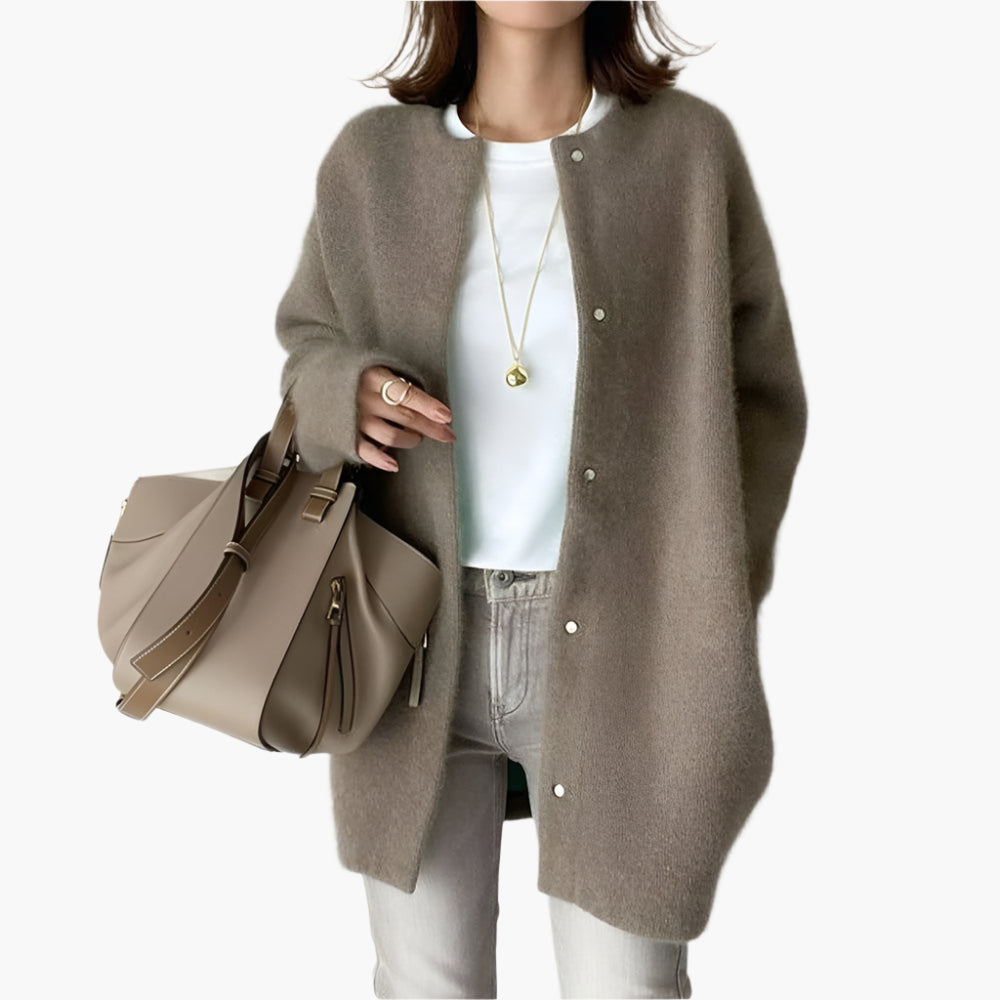 Women's Elegant Casual Knit Cardigan – Relaxed Fit Versatile Outerwear