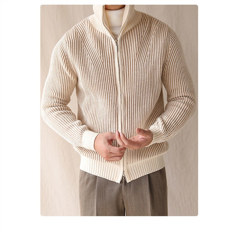 Christopher – Retro Art Style Men's Cardigan